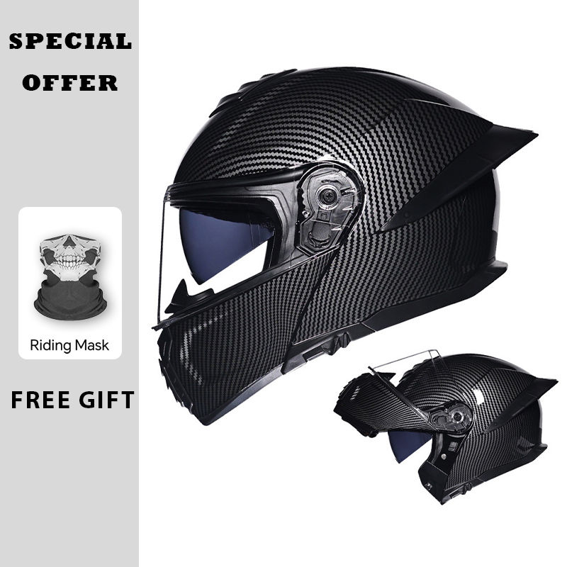 Motorhelm opklapbaar Dubbel vi - Flip Up Helmet Dual Visor recensie en prijs