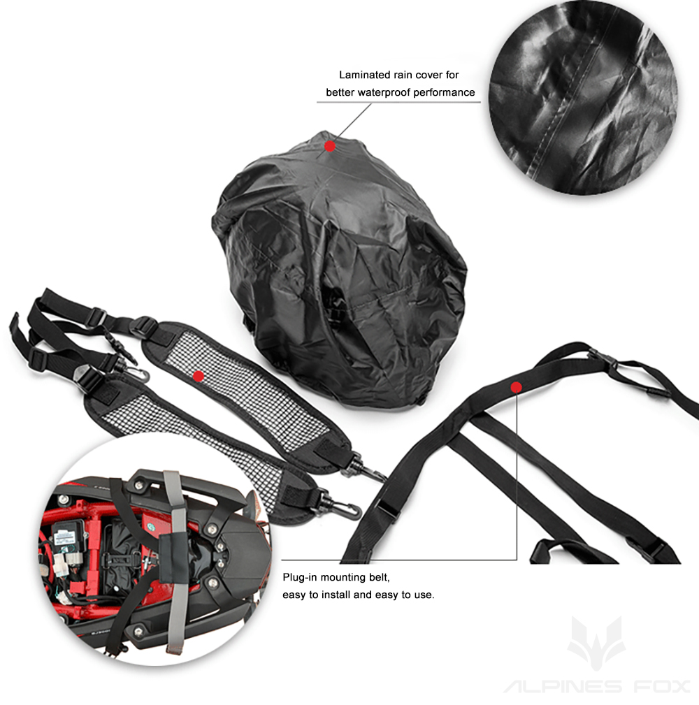 Koolstofvezel motortas Waterdi - Motorcycle Helmet Bag Backpack recensie en prijs