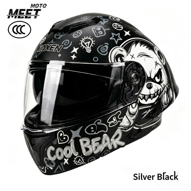 Graffiti Cool Bear Street-Look - Flip Up Helmet Dual Visor recensie en prijs