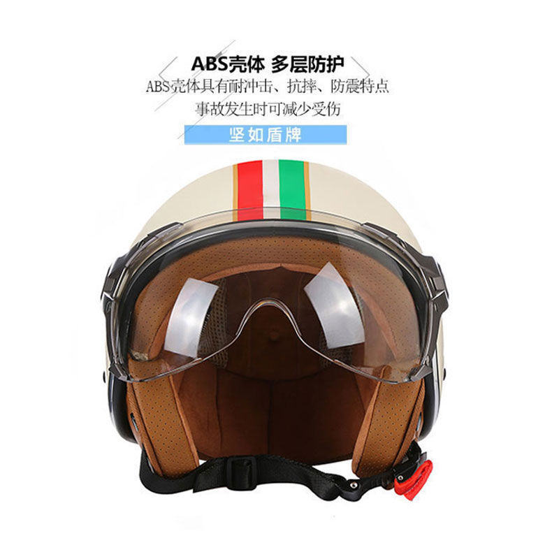 DOT Open Face 3/4 Motorfiets R - Open Face Helmet Retro Vintage recensie en prijs