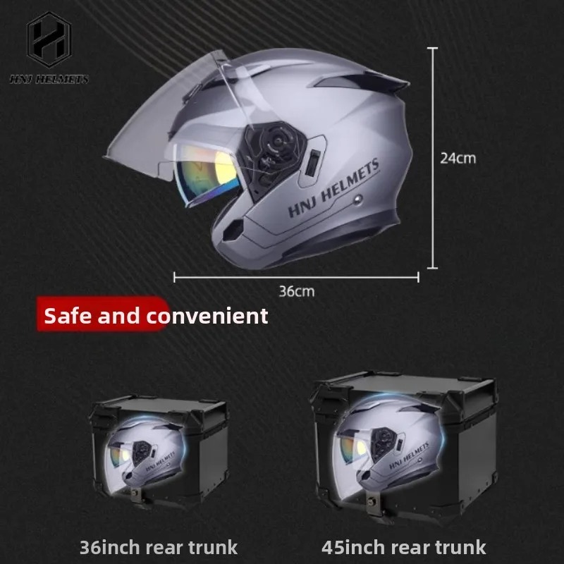 Hot Motorbike Half Helm 3/4 He - Motorcycle Helmet Bluetooth Built In recensie en prijs