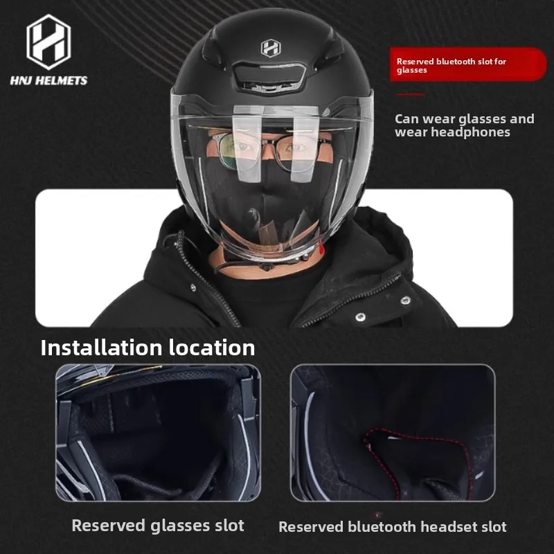 Hot Motorbike Half Helm 3/4 He - Motorcycle Helmet Bluetooth Built In recensie en prijs