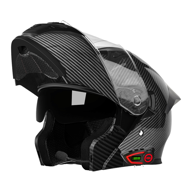 ABS Materiaal Motorhelmen Dubb - Modular Motorcycle Helmet Dot Approved recensie en prijs