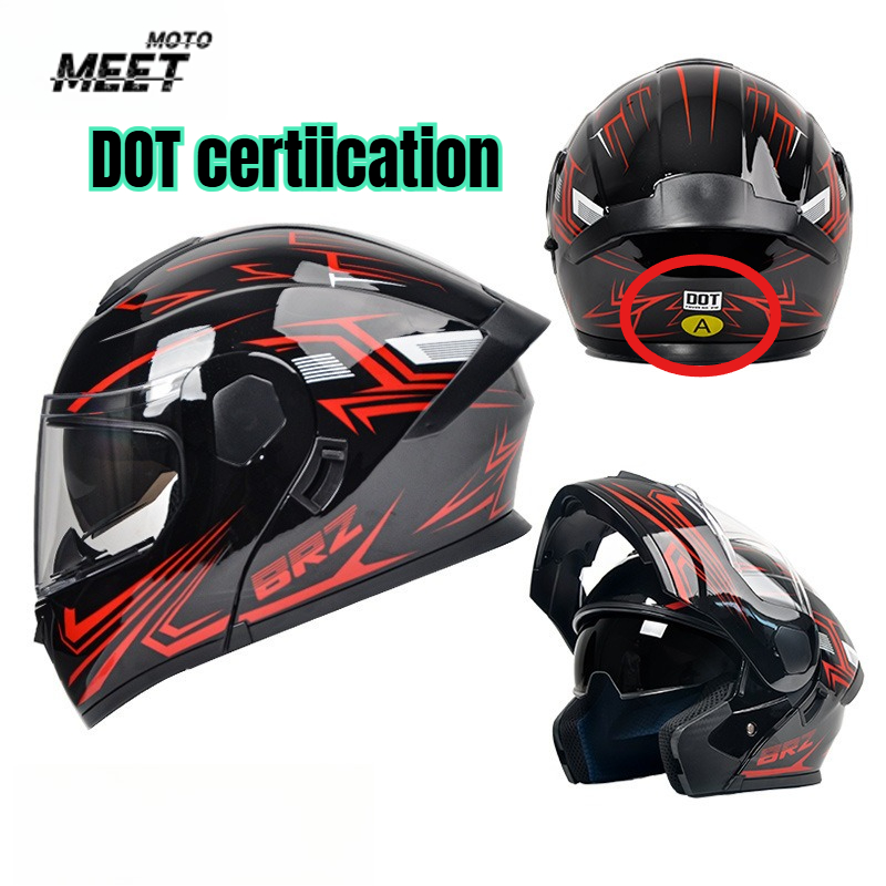 ABS Flip-Up Helm Open Face Mot - Flip Up Helmet Dual Visor recensie en prijs