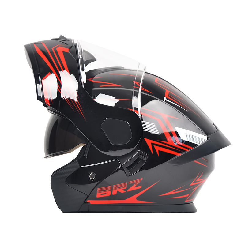 ABS Flip-Up Helm Open Face Mot - Flip Up Helmet Dual Visor recensie en prijs