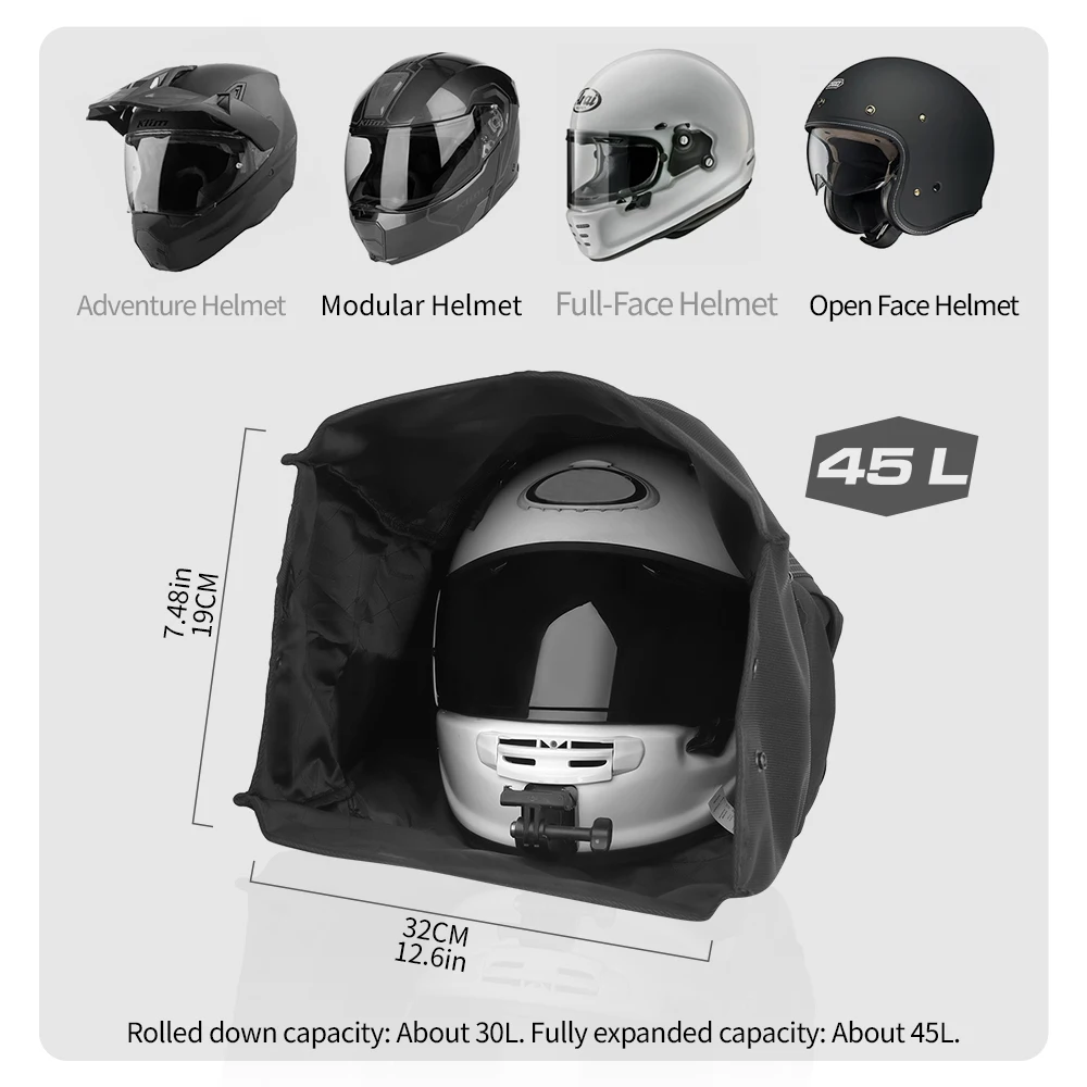 Rhinowalk Motorhelm Rugzak 45l - Motorcycle Helmet Bag Backpack recensie en prijs