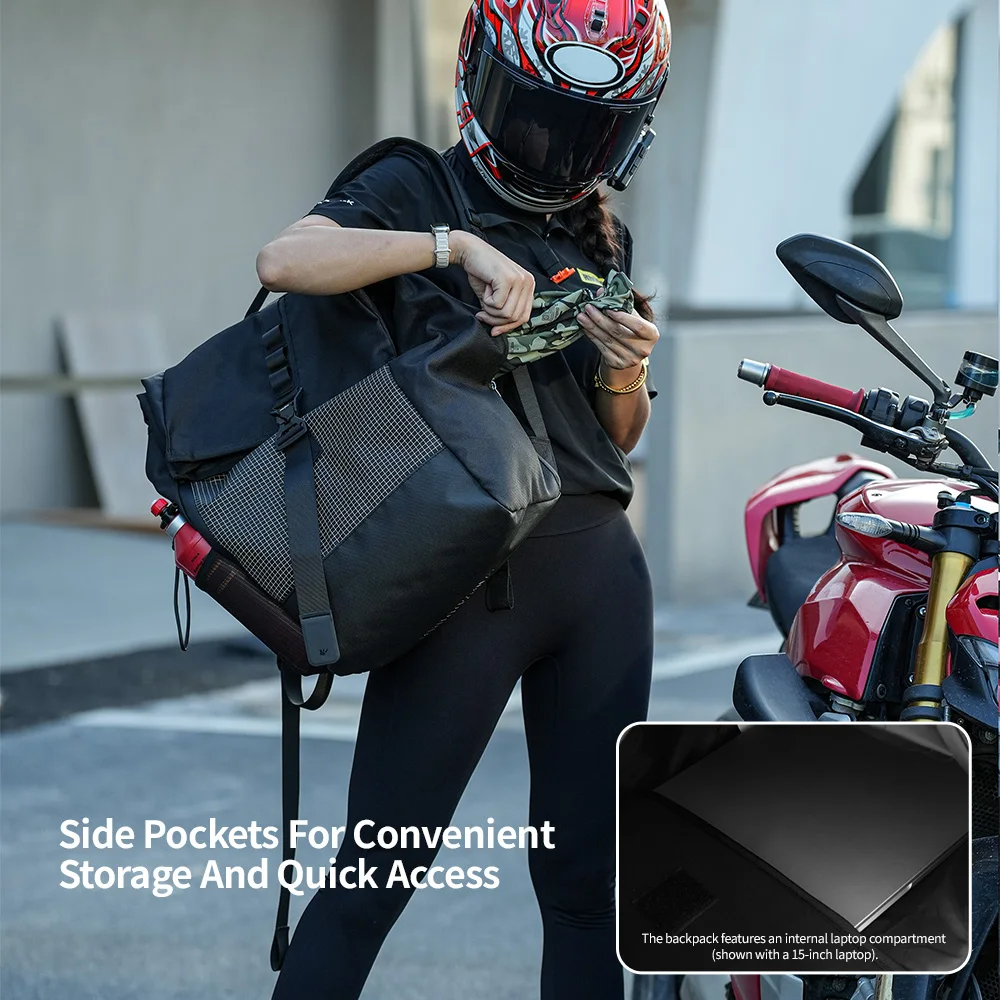Rhinowalk Motorhelm Rugzak 45l - Motorcycle Helmet Bag Backpack recensie en prijs