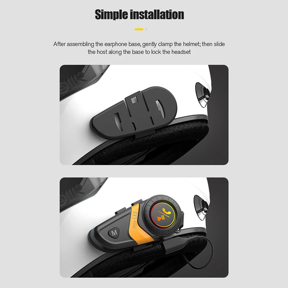 Lx3 Motorhelm Headset Draadloz - Motorcycle Helmet Bluetooth Built In recensie en prijs